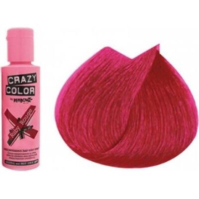 Coloration cheveux Crazy Color RUBY ROUGE - Publicité Coloration cheveux Crazy Color RUBY ROUGE - Publicité