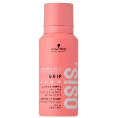 Schwarzkopf - Mousse Fixation Extra Forte Grip Osis+ - 100ml - Publicité Schwarzkopf - Mousse Fixation Extra Forte Grip Osis+ - 100ml - Publicité