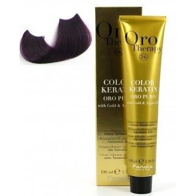Fanola Oro Therapy Châtain Clair Violet 5,2 - Coloration Permanente - Publicité Fanola Oro Therapy Châtain Clair Violet 5,2 - Coloration Permanente - Publicité