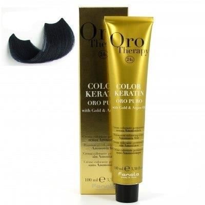 Fanola Oro Therapy Color Keratin Oro Puro - Bleu Noir - Teinture pour cheveux - Publicité Fanola Oro Therapy Color Keratin Oro Puro - Bleu Noir - Teinture pour cheveux - Publicité