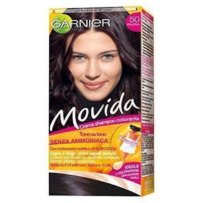 Coloration MOVIDA GARNIER - 50 PruneGarnier - Publicité Coloration MOVIDA GARNIER - 50 PruneGarnier - Publicité