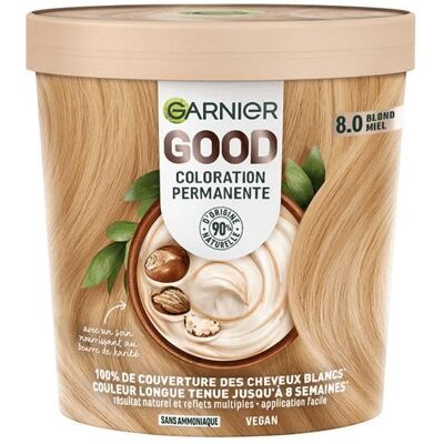 Garnier Good Coloration N°8.0 Blond Miel - Publicité Garnier Good Coloration N°8.0 Blond Miel - Publicité