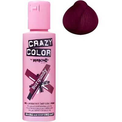 Coloration cheveux semi-permanente CRAZY COLOR BURGUNDY Pour un look FUN et des cheveux aux couleurs vives et originales ! Les - Publicité Coloration cheveux semi-permanente CRAZY COLOR BURGUNDY Pour un look FUN et des cheveux aux couleurs vives et originales ! Les - Publicité