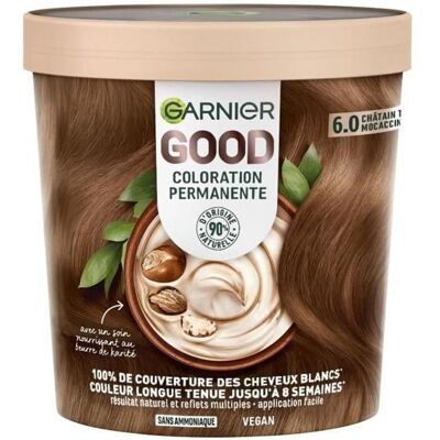 Garnier - 6.0 Mochaccino Brown - Couverture des Grises - Dye Permanente Replen Kit - Publicité Garnier - 6.0 Mochaccino Brown - Couverture des Grises - Dye Permanente Replen Kit - Publicité