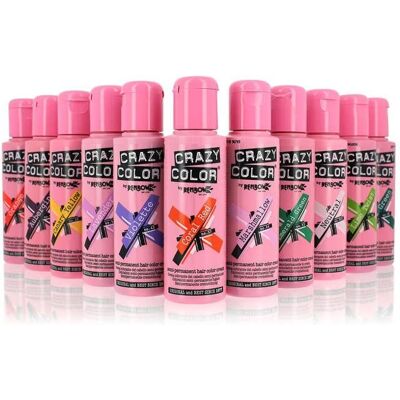 Crazy Color - Coloration semi-permanente Crazy Color - 44 - Capri Blue - 100ml - Publicité Crazy Color - Coloration semi-permanente Crazy Color - 44 - Capri Blue - 100ml - Publicité