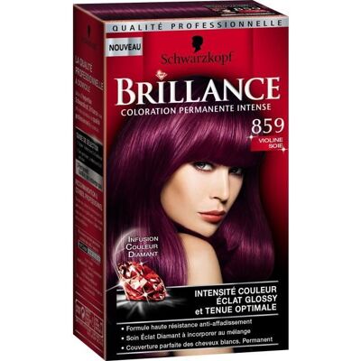 SCHWARZKOPF Coloration Permanente Brillance - Violine Soie 859 - Publicité SCHWARZKOPF Coloration Permanente Brillance - Violine Soie 859 - Publicité