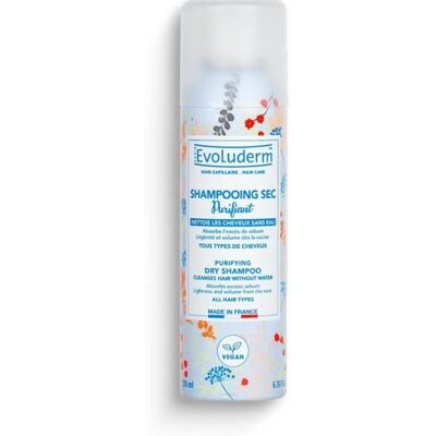 EVOLUDERM - Shampoing Sec Purifiant 200 ml - Ingrédients dOrigine Naturelle - Végan - Publicité EVOLUDERM - Shampoing Sec Purifiant 200 ml - Ingrédients dOrigine Naturelle - Végan - Publicité