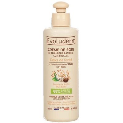 EVOLUDERM - Crème de Soin Ultra-Réparatrice Délice de Karité - 200ml - 97% dIngrédients dOrigine Naturelle - Végan - Publicité EVOLUDERM - Crème de Soin Ultra-Réparatrice Délice de Karité - 200ml - 97% dIngrédients dOrigine Naturelle - Végan - Publicité