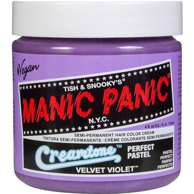 Coloration semi-permanente Velvet Violet de Manic Panic - Produit capillaire - Publicité Coloration semi-permanente Velvet Violet de Manic Panic - Produit capillaire - Publicité