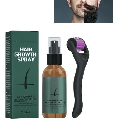 Kit De Croissance Barbe HommeHuile Pousse RapideDermaroller BarbeBeard RollerHair Growth Sérum activateur de croissance barbe - Publicité Kit De Croissance Barbe HommeHuile Pousse RapideDermaroller BarbeBeard RollerHair Growth Sérum activateur de croissance barbe - Publicité