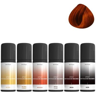 Beautélive Professionnel - Spray Retouche Racines - Acajou - 75ml - Publicité Beautélive Professionnel - Spray Retouche Racines - Acajou - 75ml - Publicité