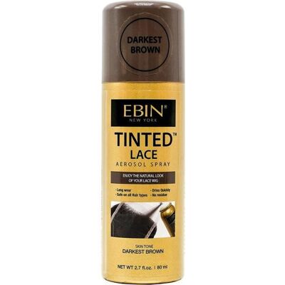 EBIN NEW YORK Aérosol dentelle teintée 80 ml Marron foncé - Publicité EBIN NEW YORK Aérosol dentelle teintée 80 ml Marron foncé - Publicité