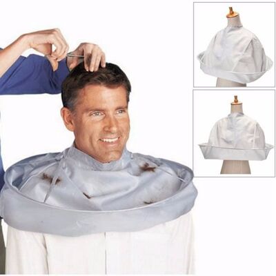 Cape de coupe de cheveux en nylon - Imperméable, Réutilisable, 60cm - Publicité Cape de coupe de cheveux en nylon - Imperméable, Réutilisable, 60cm - Publicité