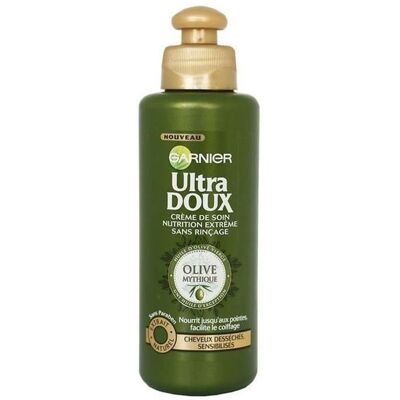 Crème de soin sans rinçage - GARNIER - Ultra DOUX Olive Mythique - Nutrition Extrême - Cheveux Desséchés - 200ml - Publicité Crème de soin sans rinçage - GARNIER - Ultra DOUX Olive Mythique - Nutrition Extrême - Cheveux Desséchés - 200ml - Publicité