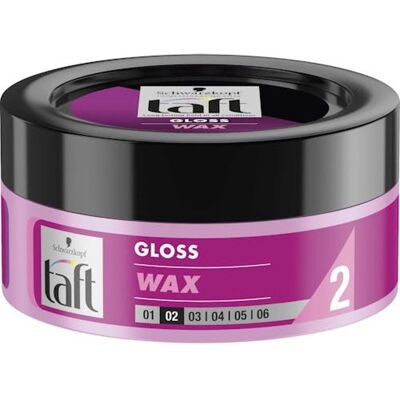 Schwarzkopf - Taft Gel cheveux Gloss Wax 2 - 75 ml - Publicité Schwarzkopf - Taft Gel cheveux Gloss Wax 2 - 75 ml - Publicité