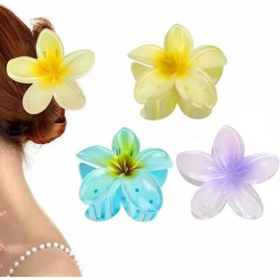 SSTECH SHOP Lot 3 Barettes Cheveux Fleur Pince à Griffes Antidérapante Colorée Accessoire Coiffure Femme Fille - Publicité SSTECH SHOP Lot 3 Barettes Cheveux Fleur Pince à Griffes Antidérapante Colorée Accessoire Coiffure Femme Fille - Publicité