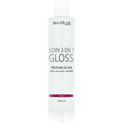 Beautélive - Soin gloss repigmentant 3 en 1 - Violet - 200ml Violet - Publicité Beautélive - Soin gloss repigmentant 3 en 1 - Violet - 200ml Violet - Publicité