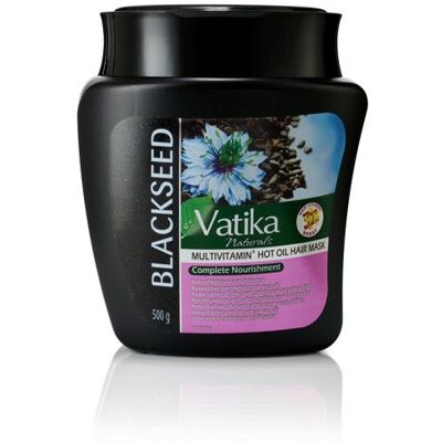 Masque aux graines de cumin noir Vatika - 500g - Soin pour cheveux abîmés - Publicité Masque aux graines de cumin noir Vatika - 500g - Soin pour cheveux abîmés - Publicité