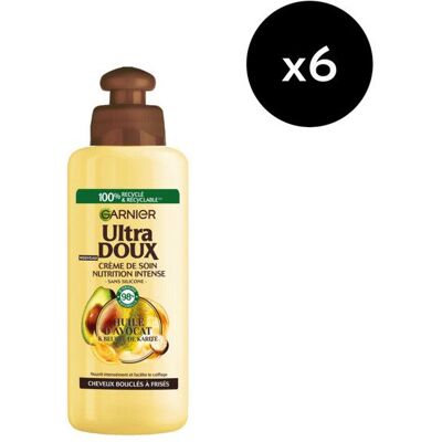 Lot de 6 - Garnier Ultra Doux Pure Huile dAvocat & Beurre de Karité Crème de Soin 2-en-1 Nutrition Bouclante 200ml - Homme & Fe - Publicité Lot de 6 - Garnier Ultra Doux Pure Huile dAvocat & Beurre de Karité Crème de Soin 2-en-1 Nutrition Bouclante 200ml - Homme & Fe - Publicité