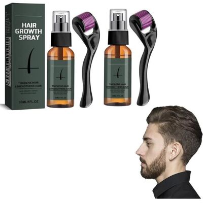 Kit de repousse de barbe - Non spécifié - 2pcs - Sérum activateur - Huile de croissance - Rouleau de barbe - Publicité Kit de repousse de barbe - Non spécifié - 2pcs - Sérum activateur - Huile de croissance - Rouleau de barbe - Publicité