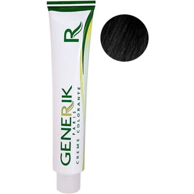 Generik Crème Colorante Sans Ammoniaque n°1 Noir - Publicité Generik Crème Colorante Sans Ammoniaque n°1 Noir - Publicité