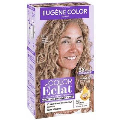 EUGENE COLOR Color Éclat-Eugène Color Color Éclat Coloration Ton sur Ton Sans Ammoniaque 115 ml (Coloration : 8.31 Blond Doré Cendré) - Publicité EUGENE COLOR Color Éclat-Eugène Color Color Éclat Coloration Ton sur Ton Sans Ammoniaque 115 ml (Coloration : 8.31 Blond Doré Cendré) - Publicité