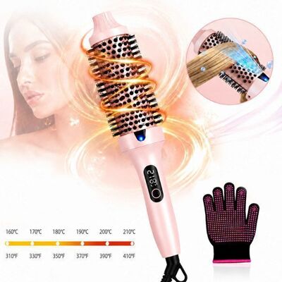TRESSINO Brosse Chauffante Ionique Lissage et Boucles Volume Brosse Brushing Professionnelle 6 Températures Écran LED Revêtement Céramique Rose - Publicité TRESSINO Brosse Chauffante Ionique Lissage et Boucles Volume Brosse Brushing Professionnelle 6 Températures Écran LED Revêtement Céramique Rose - Publicité