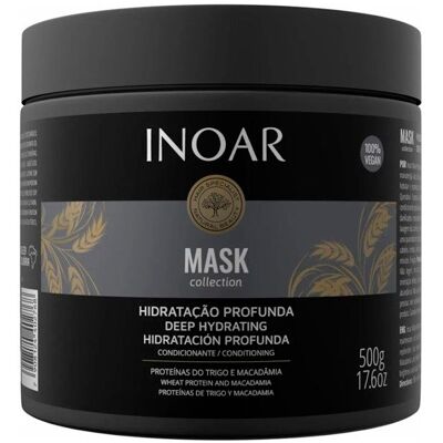 Masque capillaire - Inoar - Hydratation Profonde - 500g - SANS SULFATE - Cheveux abîmés - Publicité Masque capillaire - Inoar - Hydratation Profonde - 500g - SANS SULFATE - Cheveux abîmés - Publicité