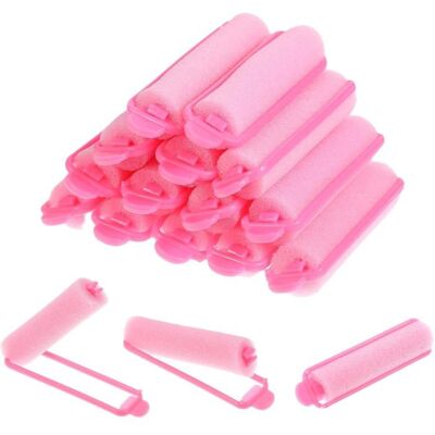 AMICUMCAR Lot de 14 bigoudis en mousse souple pour cheveux longs – Rose doux pour les cheveux – Convient aux filles - Publicité AMICUMCAR Lot de 14 bigoudis en mousse souple pour cheveux longs – Rose doux pour les cheveux – Convient aux filles - Publicité