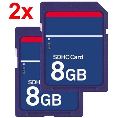 QUMOX 2x 8Go SDHC HD carte mémoire Card pour appareil photo - Publicité QUMOX 2x 8Go SDHC HD carte mémoire Card pour appareil photo - Publicité