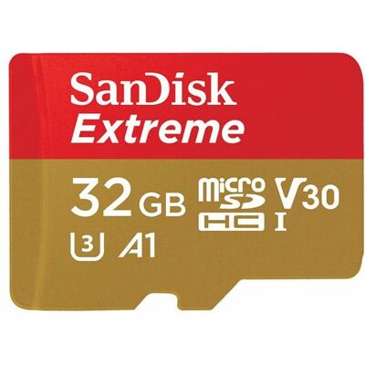 Carte SDHC Extreme - SANDISK - 32GB - A1/V30/U3 - 100MB/s - Mobile Gaming Noir - Publicité Carte SDHC Extreme - SANDISK - 32GB - A1/V30/U3 - 100MB/s - Mobile Gaming Noir - Publicité