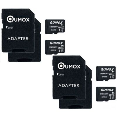 Lot de 4 Qumox Micro SD SDHC 32go 32Go 32g TF Carte Class 10 UHS-I 70MB-S 15MB-S pour Appareils Photo DronesSmartphone - Publicité Lot de 4 Qumox Micro SD SDHC 32go 32Go 32g TF Carte Class 10 UHS-I 70MB-S 15MB-S pour Appareils Photo DronesSmartphone - Publicité