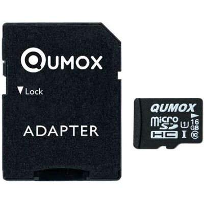 QUMOX carte mémoire 16Go micro SD SDHC classe 10 UHS-I - Publicité QUMOX carte mémoire 16Go micro SD SDHC classe 10 UHS-I - Publicité