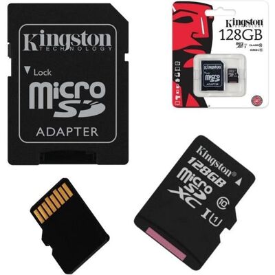 ACCE2S Carte Mémoire Micro SD - SAMSUNG - 128 Go - Classe 10 - Compatible avec Galaxy - Noir Noir - Publicité ACCE2S Carte Mémoire Micro SD - SAMSUNG - 128 Go - Classe 10 - Compatible avec Galaxy - Noir Noir - Publicité