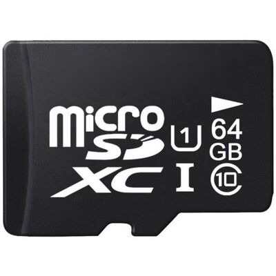 QUMOX Carte mémoire Micro SD - UHS-I - 64Go - Classe 10 - Compatible microSDXC - Noir Noir - Publicité QUMOX Carte mémoire Micro SD - UHS-I - 64Go - Classe 10 - Compatible microSDXC - Noir Noir - Publicité