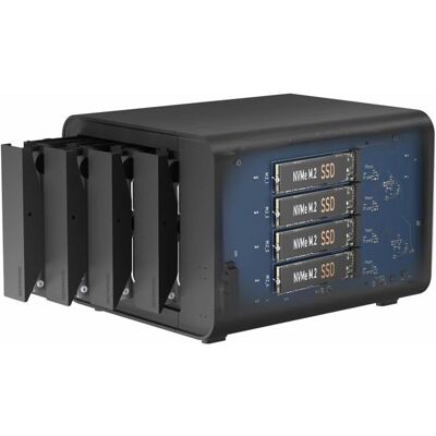 TERRAMASTER D8 Hybride Boîtier 8 baies HDD/NVMe USB 3.2 Gen2 10Gbps RAID 0/1/JBOD + Modes Exclusifs (sans disque) - Publicité TERRAMASTER D8 Hybride Boîtier 8 baies HDD/NVMe USB 3.2 Gen2 10Gbps RAID 0/1/JBOD + Modes Exclusifs (sans disque) - Publicité