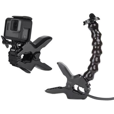 Support de montage à pince flexible réglable pour GoPro Hero 13 12 11 10 9 8 7 6 5 Black Insta360 Accessoires de caméra daction Noir - Publicité Support de montage à pince flexible réglable pour GoPro Hero 13 12 11 10 9 8 7 6 5 Black Insta360 Accessoires de caméra daction Noir - Publicité