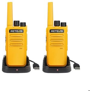 Retevis RT668 Talkie Walkie Professionnel PMR446 Radio Bidirectionnelle Longue Portée 3 km VOX Robuste Talkie-Walkie pour Jaune - Publicité Retevis RT668 Talkie Walkie Professionnel PMR446 Radio Bidirectionnelle Longue Portée 3 km VOX Robuste Talkie-Walkie pour Jaune - Publicité