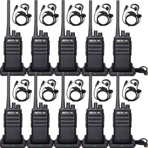 Retevis RT617 Talkie Walkie Longue Portee PMR446 Rechargeable VOX Professionnel avec Oreillette pour Sécurité Logistique(10Pcs) Noir - Publicité Retevis RT617 Talkie Walkie Longue Portee PMR446 Rechargeable VOX Professionnel avec Oreillette pour Sécurité Logistique(10Pcs) Noir - Publicité