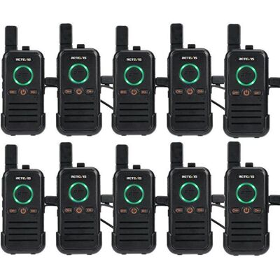 Retevis RB645 Walkie Talkies - Portables, Rechargeables, Double PTT, VOX - Publicité Retevis RB645 Walkie Talkies - Portables, Rechargeables, Double PTT, VOX - Publicité
