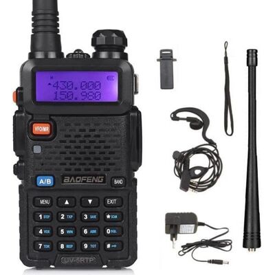 Baofeng Talkie-walkie UV-5R 65 MHz ~ 108 MHz VHF/UHF LED Double Bande FM128 Canaux Bidirectionnels Radio Portable Noir - Publicité Baofeng Talkie-walkie UV-5R 65 MHz ~ 108 MHz VHF/UHF LED Double Bande FM128 Canaux Bidirectionnels Radio Portable Noir - Publicité