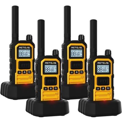Retevis RB648P Talkie Walkie Professionnel Longue Portée IP67 Étanche 2000mAh Type C pour Environnements Difficiles(4 Pièces) - Publicité Retevis RB648P Talkie Walkie Professionnel Longue Portée IP67 Étanche 2000mAh Type C pour Environnements Difficiles(4 Pièces) - Publicité