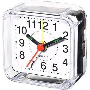 Petit réveil silencieux (sans tic-tac) - Mini réveil carré de chevet à piles (piles non incluses) - Publicité Petit réveil silencieux (sans tic-tac) - Mini réveil carré de chevet à piles (piles non incluses) - Publicité