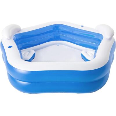 Piscine gonflable - Bestway - Family Fun - 2 anneaux - 575L Blanc - Publicité Piscine gonflable - Bestway - Family Fun - 2 anneaux - 575L Blanc - Publicité
