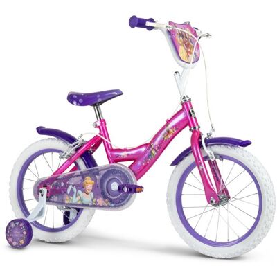 Vélo enfant - HUFFY - Princesses Disney 16 pouces - Roues 16 - Mouvement à billes - Roulettes stabilisatrices Rose - Publicité Vélo enfant - HUFFY - Princesses Disney 16 pouces - Roues 16 - Mouvement à billes - Roulettes stabilisatrices Rose - Publicité