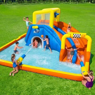 Aire de jeux gonflable - BESTWAY - Super Speedway - PVC - Extérieur - 3 ans et plus - Publicité Aire de jeux gonflable - BESTWAY - Super Speedway - PVC - Extérieur - 3 ans et plus - Publicité