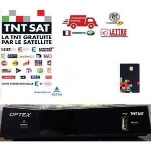 RECEPTEUR TNT PAR SATELLITE TNTSAT OPTEX ORS 9990-HD + CARTE TNTSAT VALABLE 4 ANS - Publicité RECEPTEUR TNT PAR SATELLITE TNTSAT OPTEX ORS 9990-HD + CARTE TNTSAT VALABLE 4 ANS - Publicité