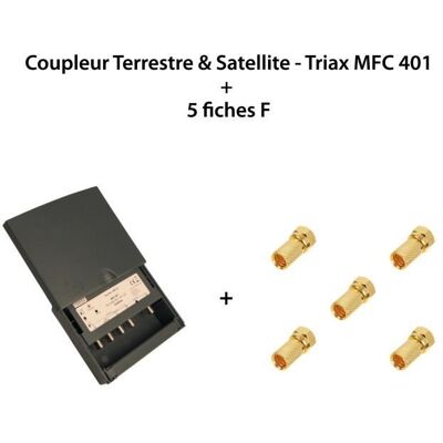 Coupleur Terrestre & Satellite - Triax - MFC 401 - 4 Entrées - Filtre LTE 700 - Étanche Noir - Publicité Coupleur Terrestre & Satellite - Triax - MFC 401 - 4 Entrées - Filtre LTE 700 - Étanche Noir - Publicité