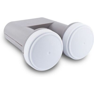 Metronic LNB universel monobloc 2 satellites astra et hotbird Gris - Publicité Metronic LNB universel monobloc 2 satellites astra et hotbird Gris - Publicité
