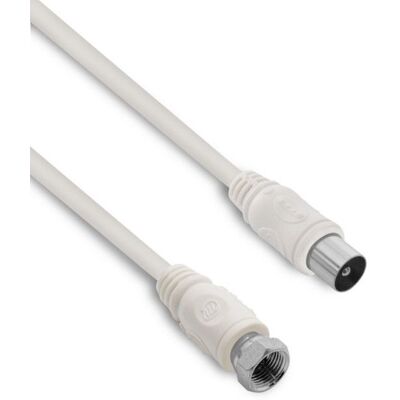 Metronic - Coaxial 9.52mm - 2m - F-male - Câble - Publicité Metronic - Coaxial 9.52mm - 2m - F-male - Câble - Publicité